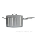 Stainless steel cauldron with handle